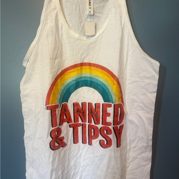 Tultex Red and White Swim Coverup - Picture 2 of 5